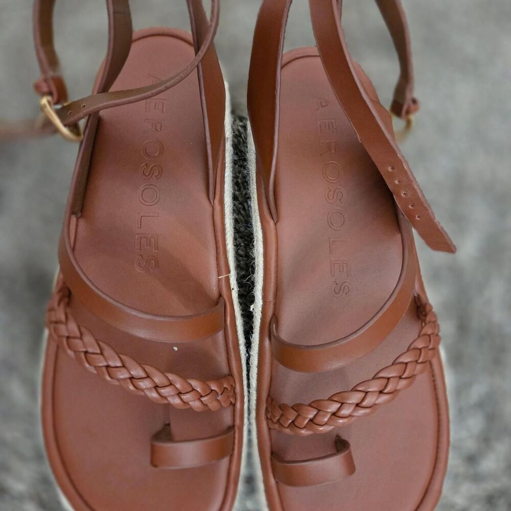 Aerosoles Women's Brown and Burgundy Sandals